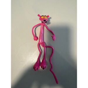 Vintage Pink Panther Bendable Action Figure Toy Retro Collectible Pink 8.5 Inch
